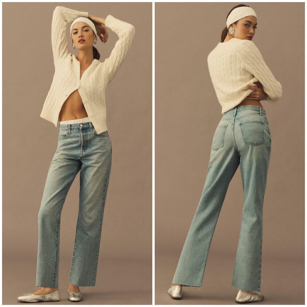 💕FAVORITE DAUGHTER💕 Otto High Rise Boyfriend Ankle Jeans Telluride Blue 27 NWT